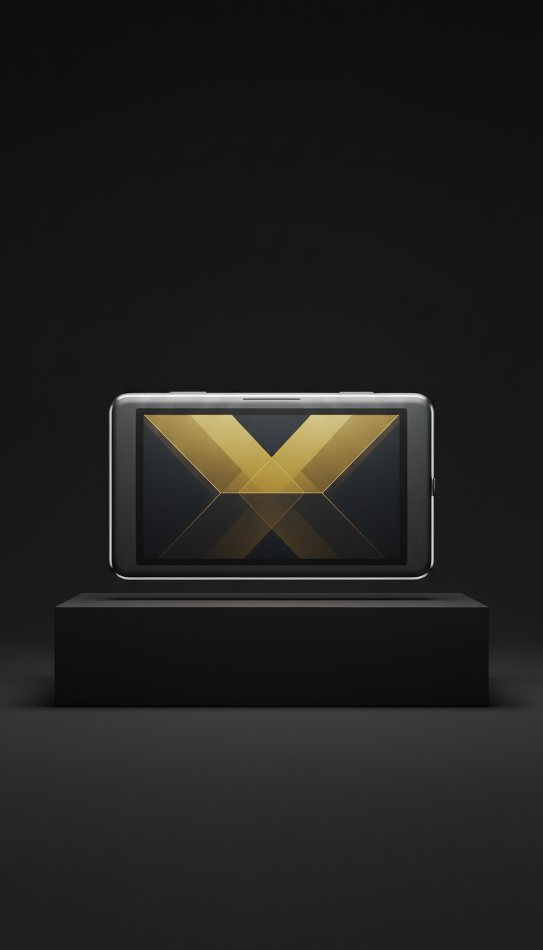 Flagship Gadget With Visible Interface