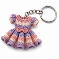 IkramiFy Pastel Crochet Mini Dress Keychain