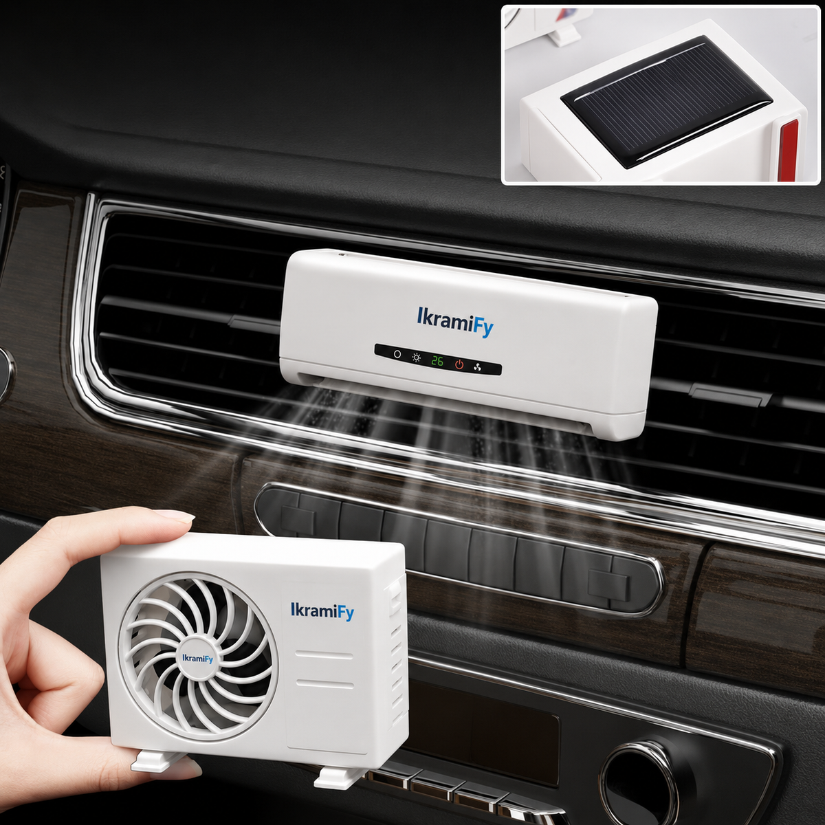 SEAMETAL Car Perfume Diffuser Solar Air Conditioner Shape Decorative Air Freshener Air Outlet Car Aromatherapy Fragrance Tablet