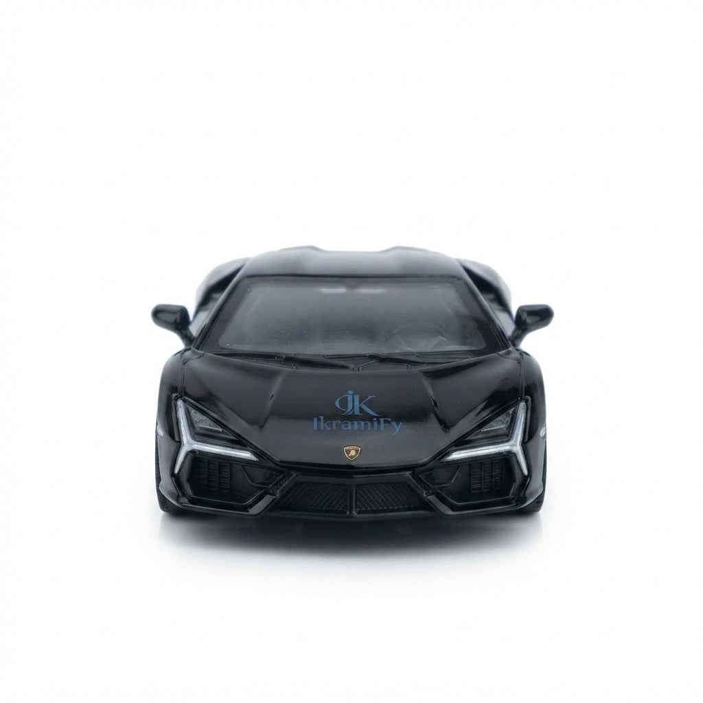 Replica of the SVJ Pullback Alloy Car Model, Children's Toy, Die-Cast Metal, Pullback Function.