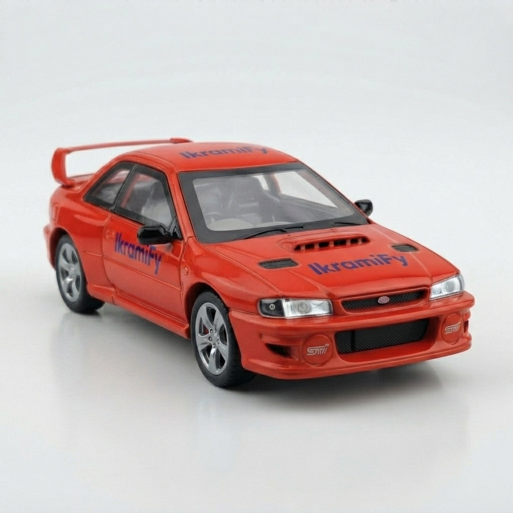 Simulation 1/24 Scale Subaru STI Alloy Car Model Decorative Toy Vehicle Birthday Gift Collection Miniature Voiture Ornament