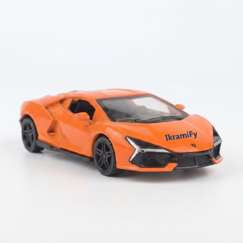Replica of the SVJ Pullback Alloy Car Model, Children's Toy, Die-Cast Metal, Pullback Function.