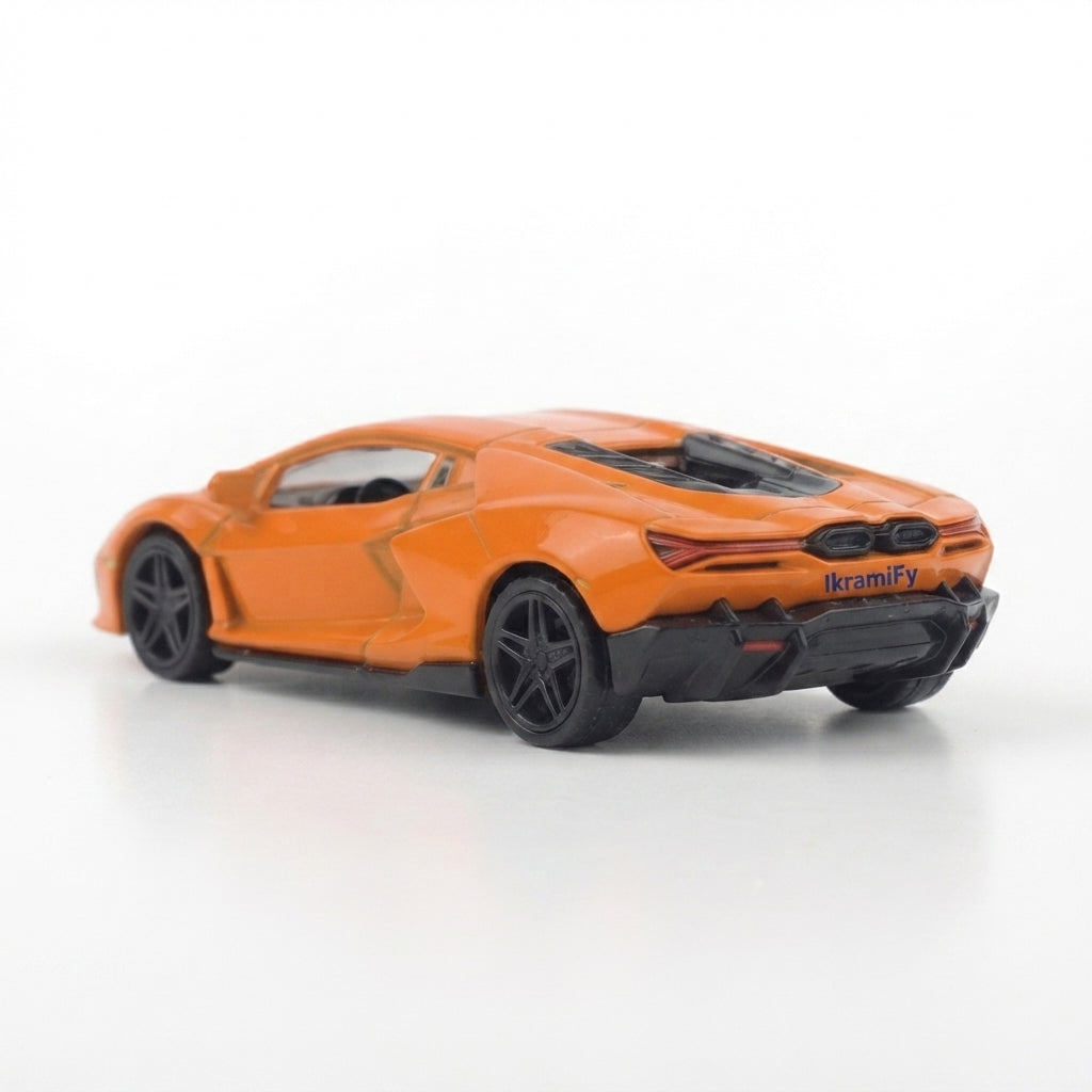 Replica of the SVJ Pullback Alloy Car Model, Children's Toy, Die-Cast Metal, Pullback Function.