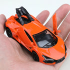 Replica of the SVJ Pullback Alloy Car Model, Children's Toy, Die-Cast Metal, Pullback Function.