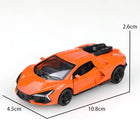 Replica of the SVJ Pullback Alloy Car Model, Children's Toy, Die-Cast Metal, Pullback Function.